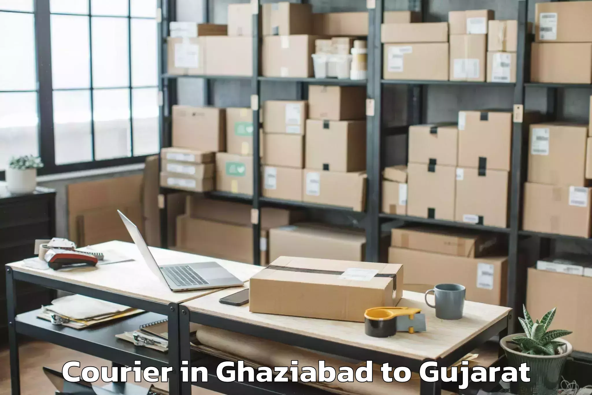 Leading Ghaziabad to Visavadar Courier Provider